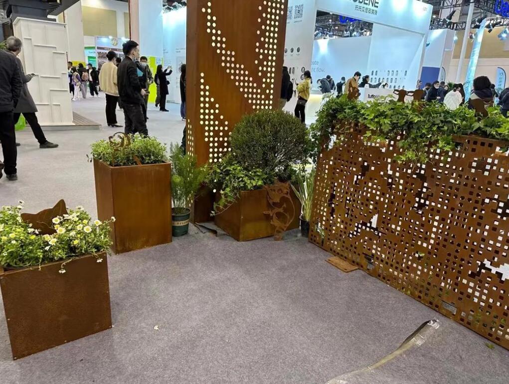 庆安耐候钢花箱