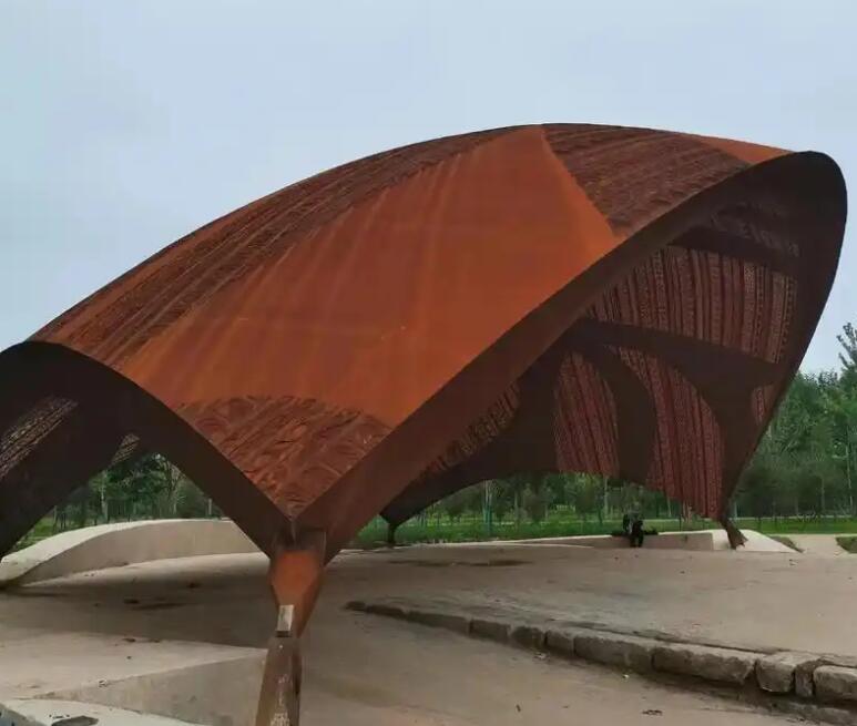 庆安耐候钢幕墙案例